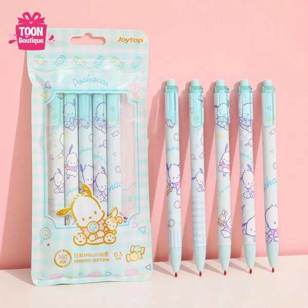 5-Piece Pochacco Gel Pen Set