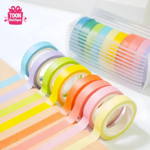 10PCS Slim Washi Tape Rolls
