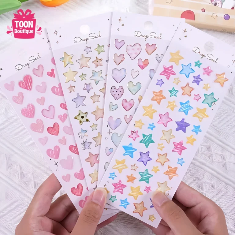 Adorable 3D Water Droplet Stickers