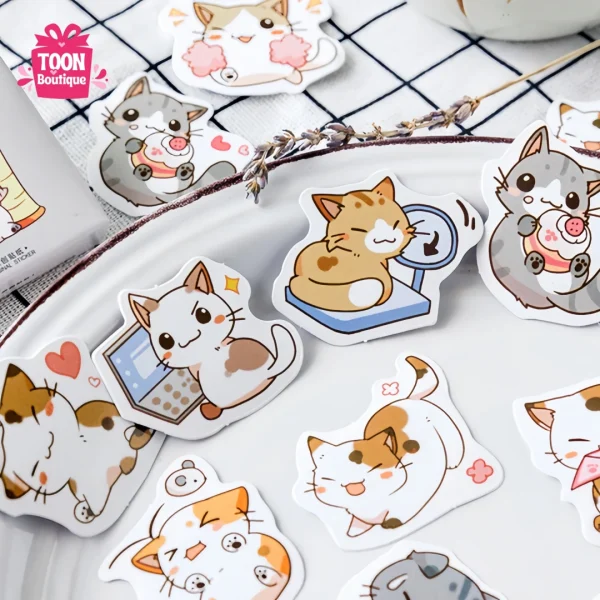 45 Cute Little Chibi Cat Stickers