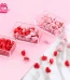 50 Heart Shaped Push Pins in Red & Pink