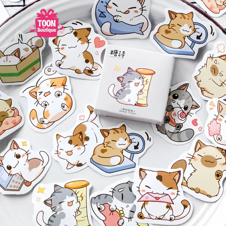 45 Cute Little Chibi Cat Stickers