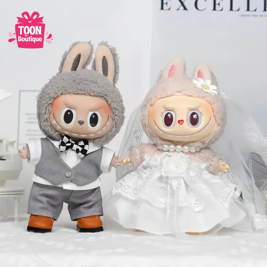Labubu Wedding Couple Outfit
